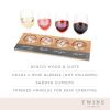 Acacia Wood Wine Flight Board by Twine®