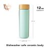 Tatyana Ceramic To-Go Infuser Mug in Turquoise by Pinky Up