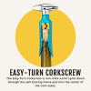 Easy-Turn Corkscrew by Savoy