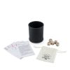 Wood Dice & Faux Leather Dice Cup Drinking Game Set by Foste