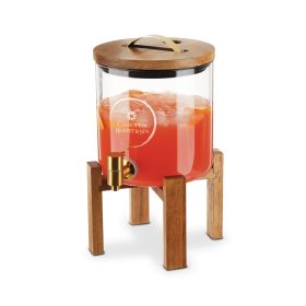 Modern Manor Wood & Glass Drink Dispenser by Twine Living®