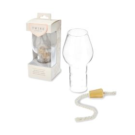 Glass Hurricane Bottle Lamp by Twine®