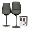 Reserve Nouveau Crystal Wine Glasses in Smoke Viski®