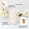 Annette™ Honeycomb Ceramic Tea Mug & Infuser by Pinky Up®