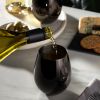 Gunmetal Stemless Wine Glasses by Viski®