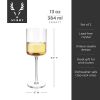 Laurel Crystal White Wine Glasses Viski®