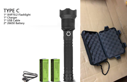 XHP70.2 Powerful Usb Led Flashlight (Option: P70.2 set B-AU)