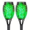 4/8/12pcs/pack Solar Outdoor Lights, 12LED Solar Torch Lights With Flickering Flame For Garden Decor