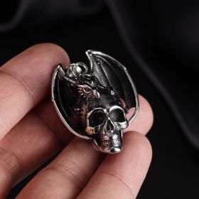 European And American Retro Skull Wings Pendant (Color: Single pendant)