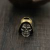 Wearing A Hat Skull Knife Falling Car Key Pendant Edc Pure Copper