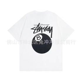 New American Style No. 8 Billiard Round Neck Short-sleeved T-shirt (Color: White, size: XL)