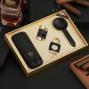 GALINER Cigar Accessories Set Metal Lighter Cigar Cutter Punch Portable 1 Tube Ashtray Smoking Cigar Case