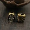 Wearing A Hat Skull Knife Falling Car Key Pendant Edc Pure Copper